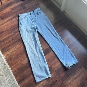 Reformation Straight Leg Jeans with Button Fly